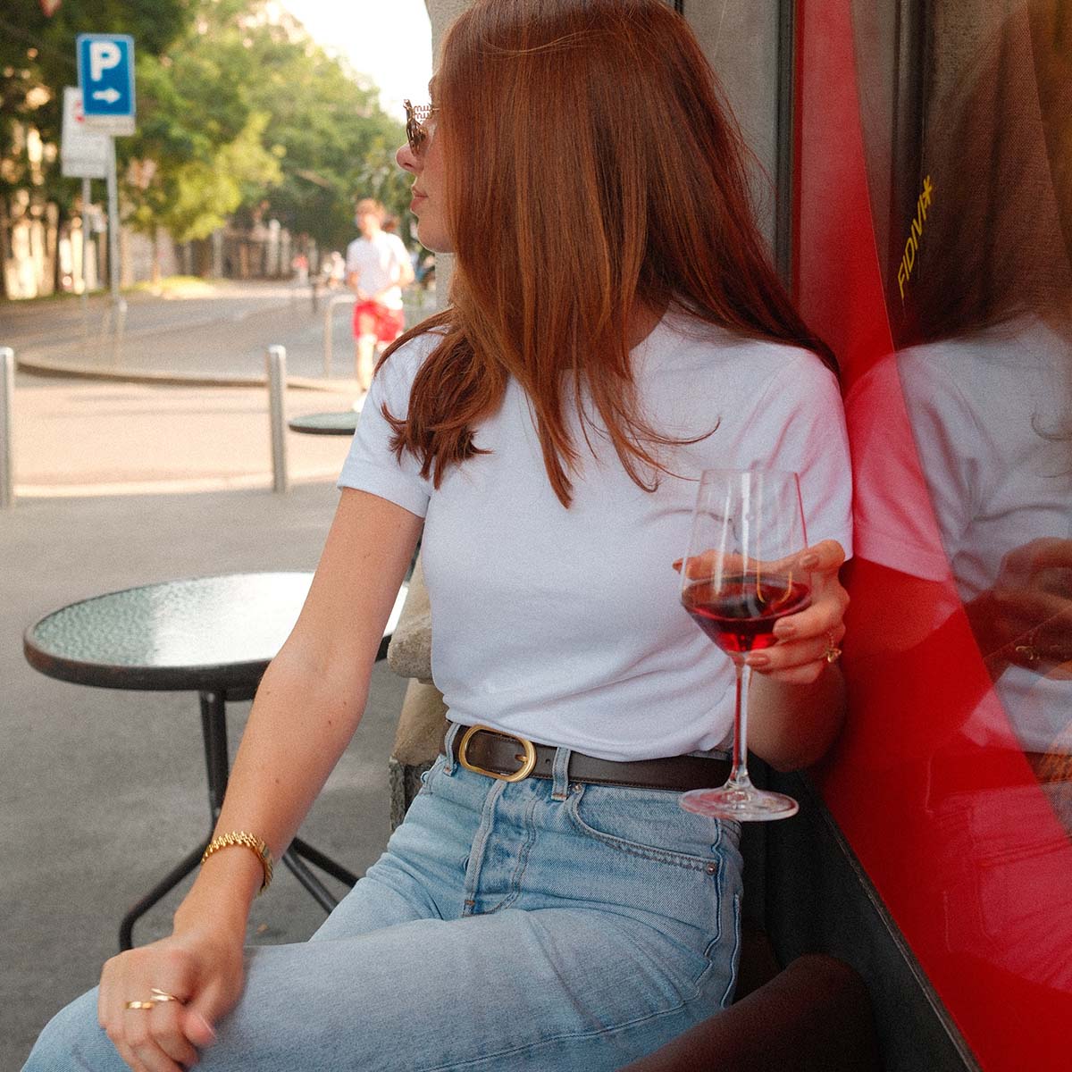 Status Anxiety Alex Davidson Final Loop Belt | Cocoa Gold