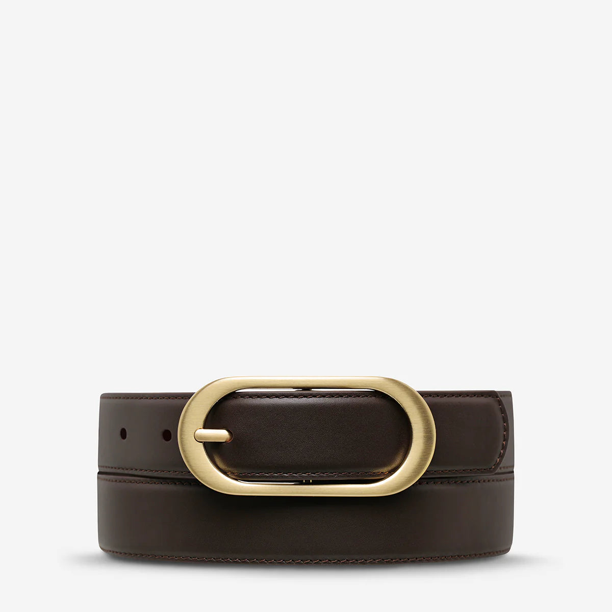 Status Anxiety Alex Davidson Final Loop Belt | Cocoa Gold