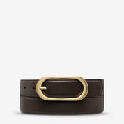 Status Anxiety Alex Davidson Final Loop Belt | Cocoa Gold