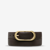 Status Anxiety Alex Davidson Final Loop Belt | Cocoa Gold