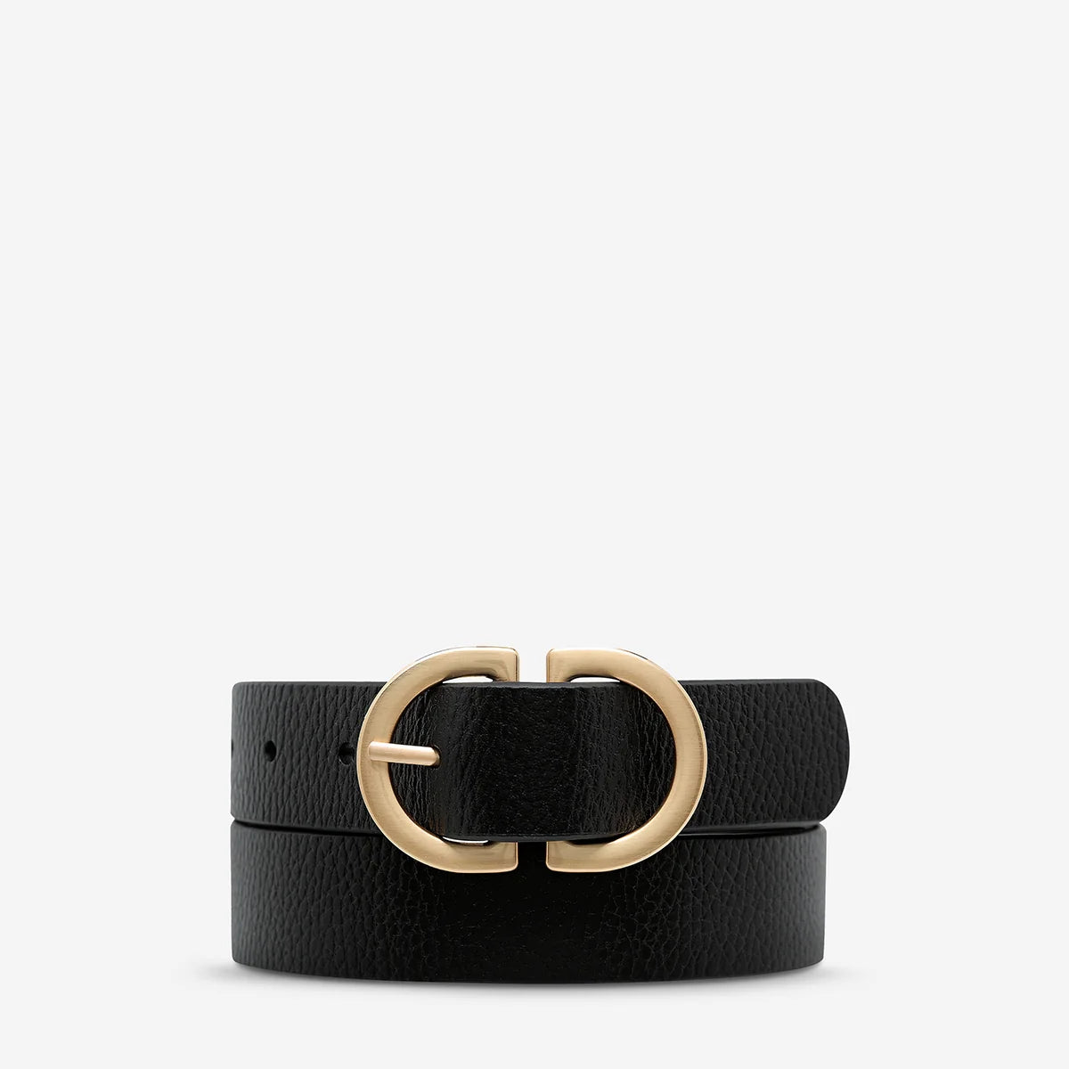 Status Anxiety In Reverse Belt | Black Gold