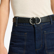 Status Anxiety In Reverse Belt | Black Silver