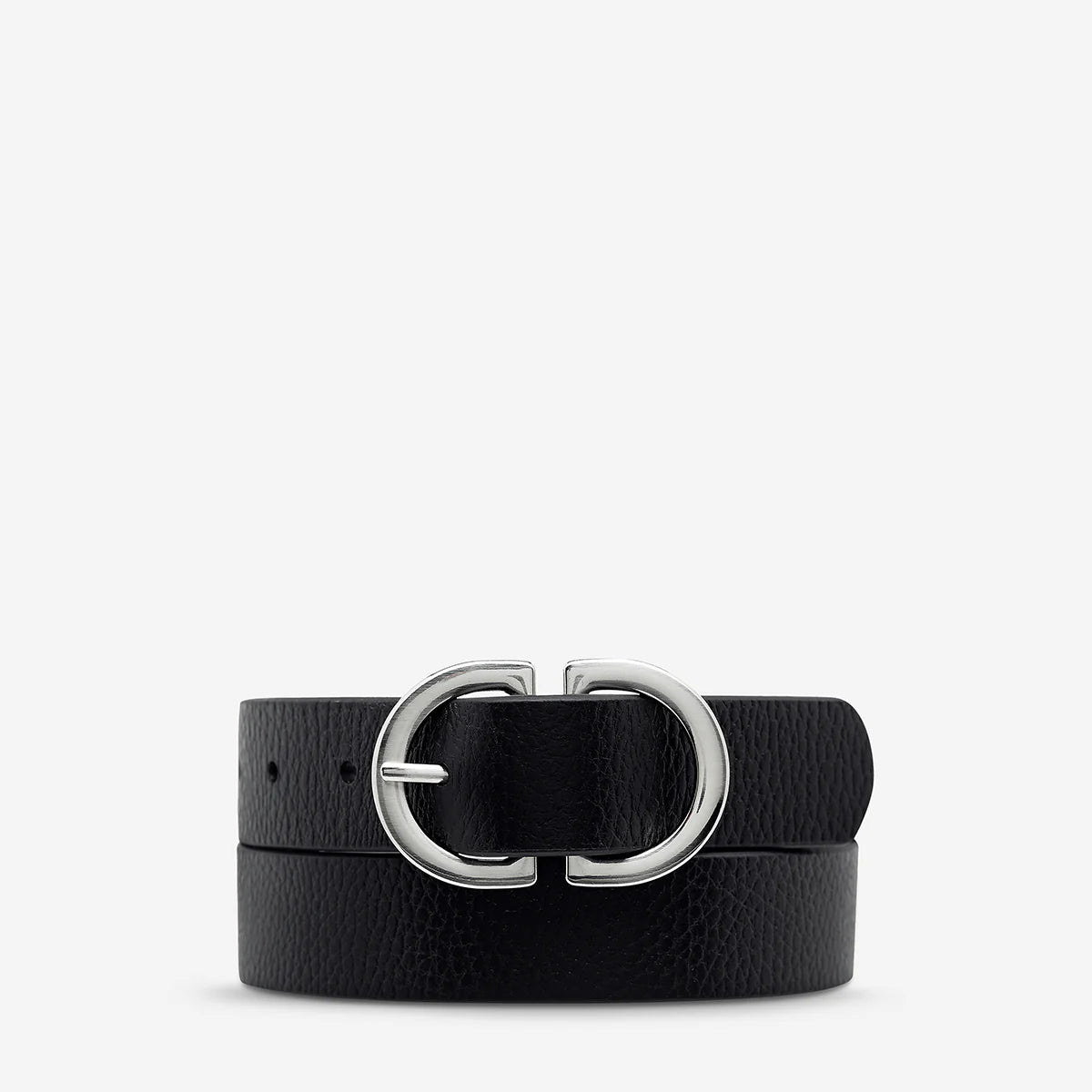 Status Anxiety In Reverse Belt | Black Silver