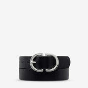 Status Anxiety In Reverse Belt | Black Silver