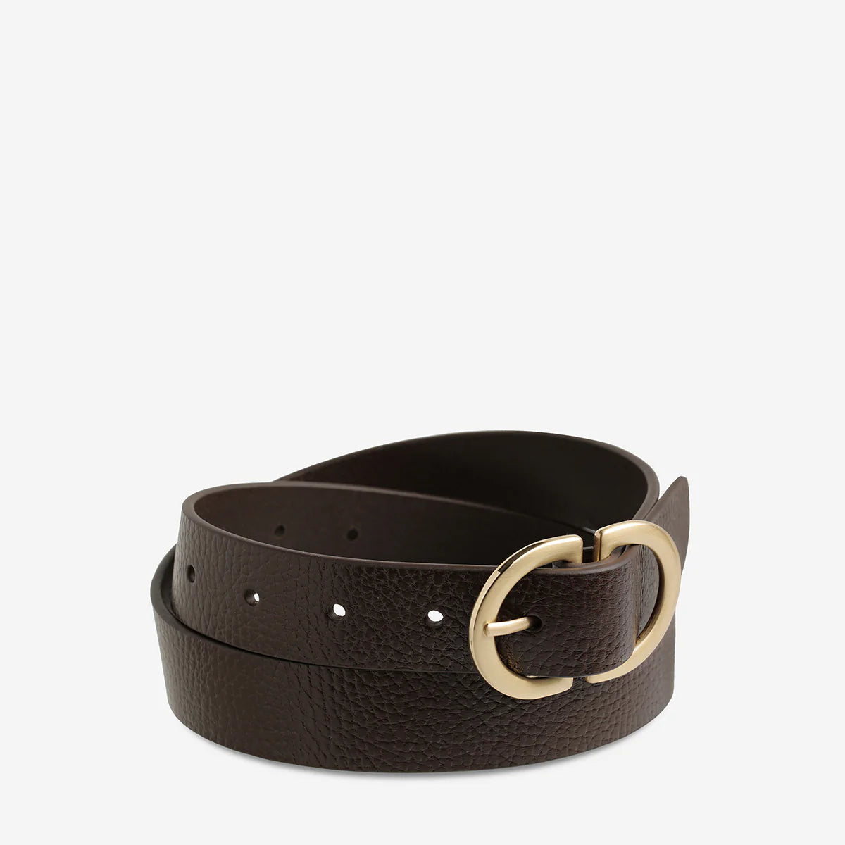 Status Anxiety In Reverse Belt | Choc Gold