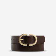 Status Anxiety In Reverse Belt | Choc Gold