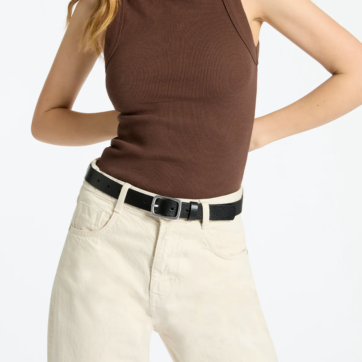 Status Anxiety Nobodys Fault Belt | Black Silver