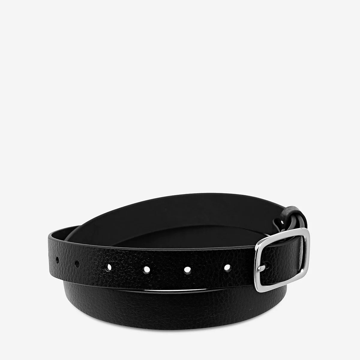 Status Anxiety Nobodys Fault Belt | Black Silver
