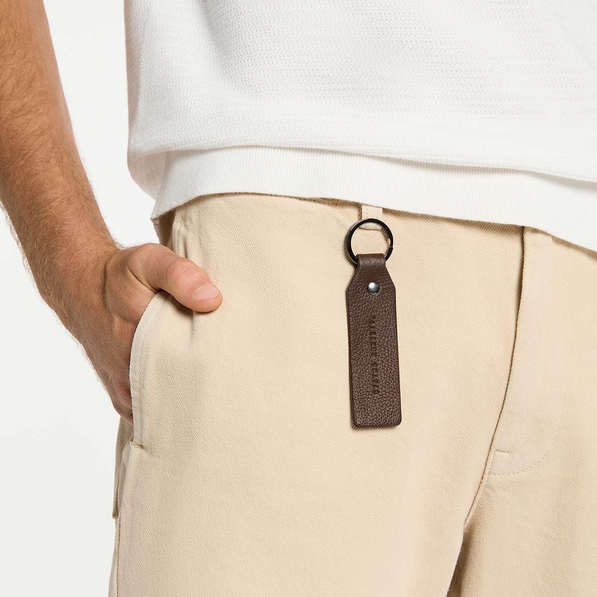 Status Anxiety Make Your Move Key Ring | Cocoa