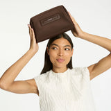 Status Anxiety Hunter Recycled Toiletry Bag | Medium Truffle