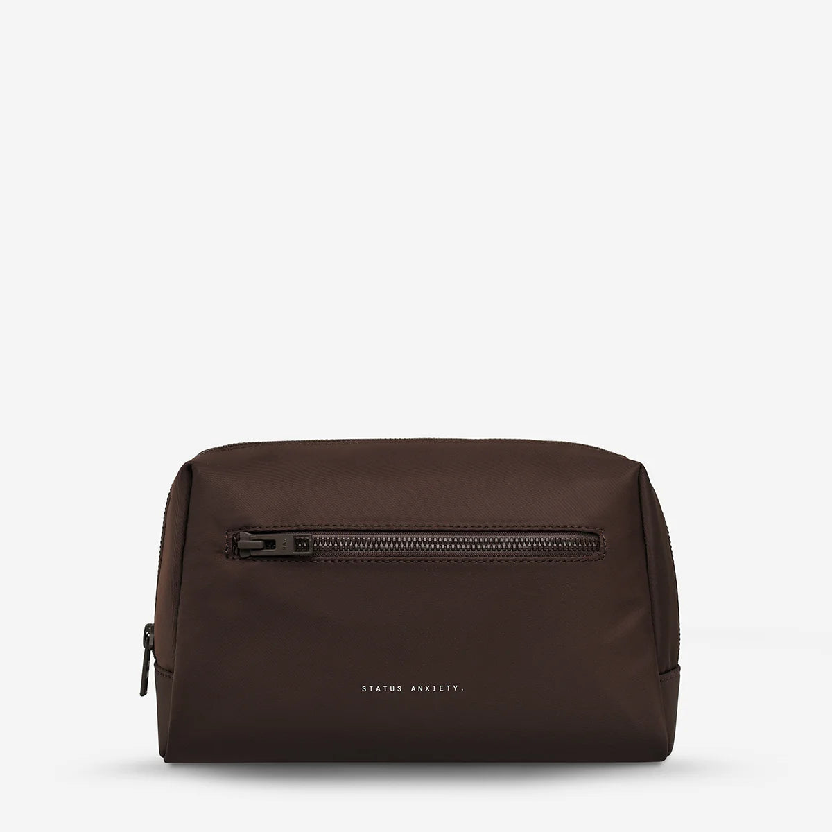 Status Anxiety Hunter Recycled Toiletry Bag | Medium Truffle