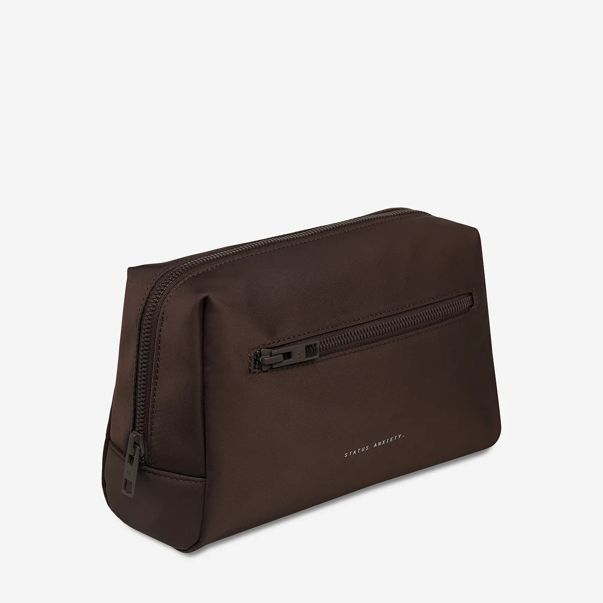 Status Anxiety Hunter Recycled Toiletry Bag | Medium Truffle