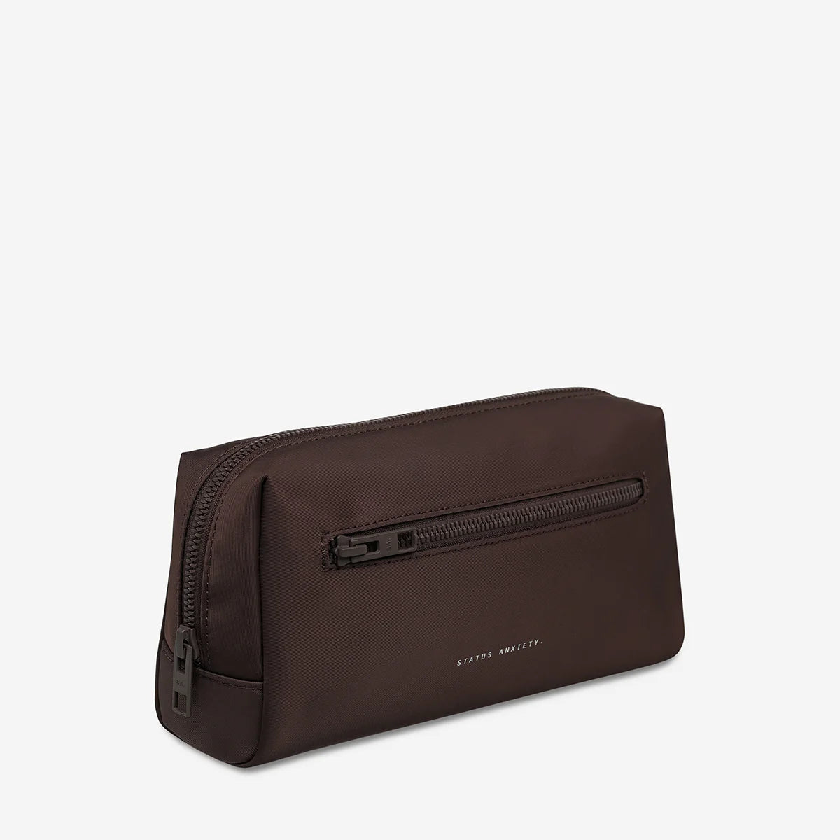 Status Anxiety Hunter Recycled Toiletry Bag | Small Truffle
