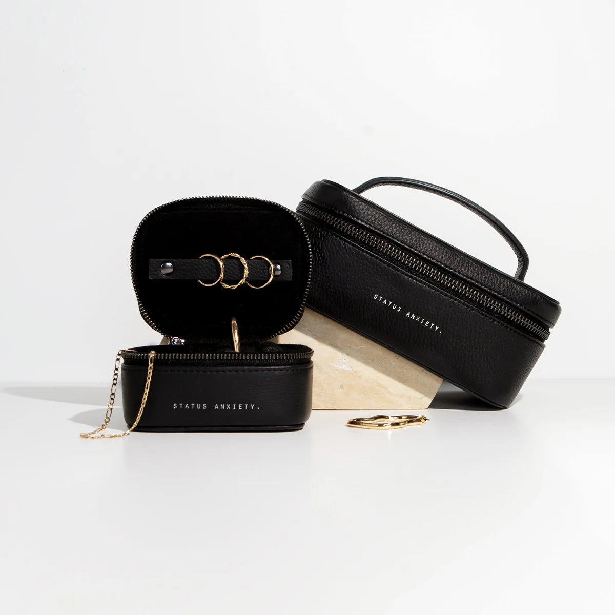 Status Anxiety Heartbreaker Jewellery Case | Black