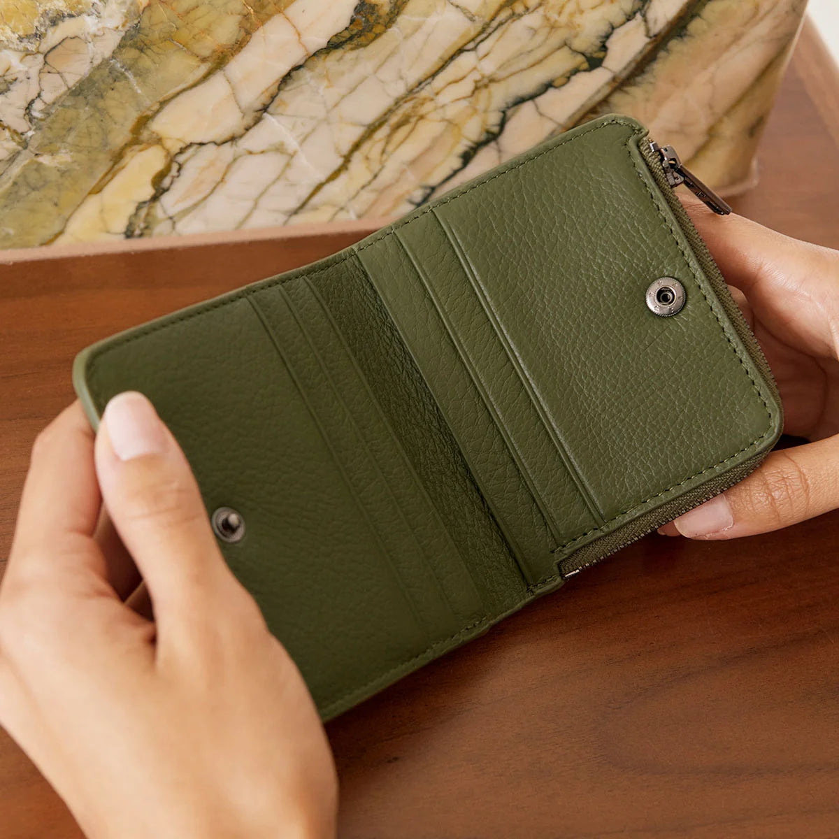 Status Anxiety Sense Of Wonder Wallet | Khaki