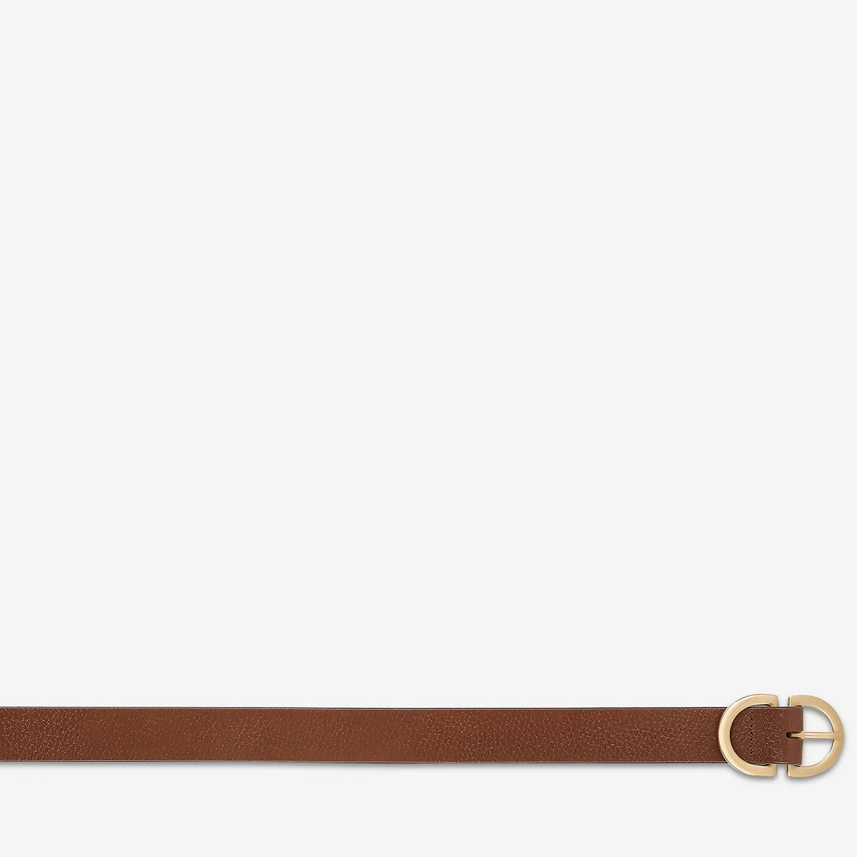 Status Anxiety In Reverse Belt | Tan Gold