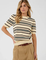 St Tropez Pila Pullover | Brown Rice Ether Multi