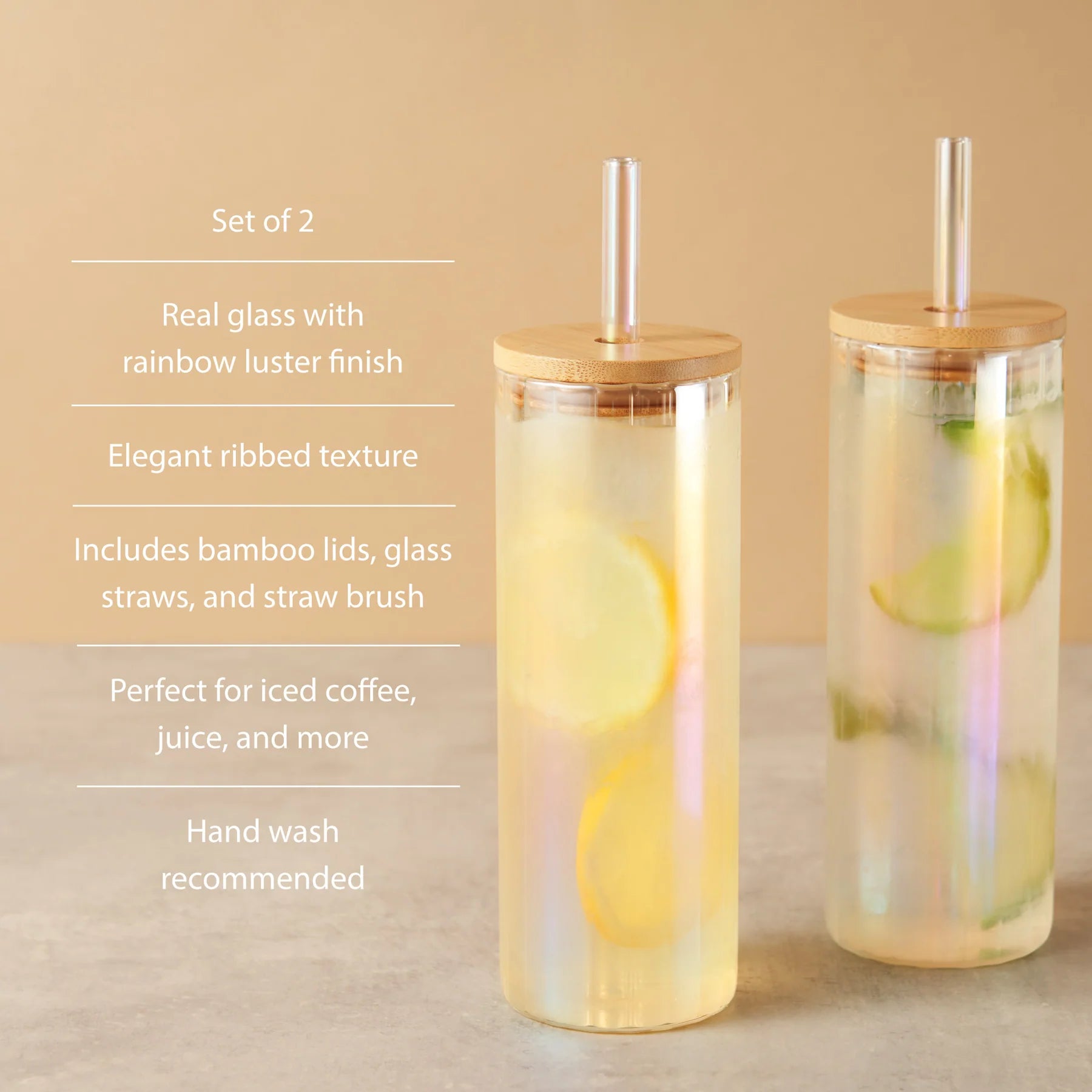 Twine Rainbow Luster Tumbler | Set Of 2