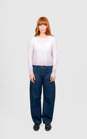 Bridge & Lord Marnie Cropped Cardigan | Pale Pink