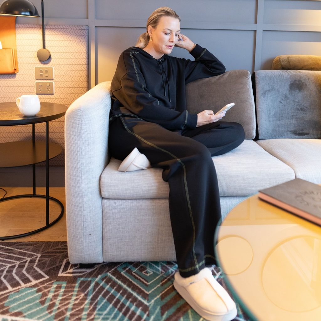 Moke Posie Womens Hoodie | Black