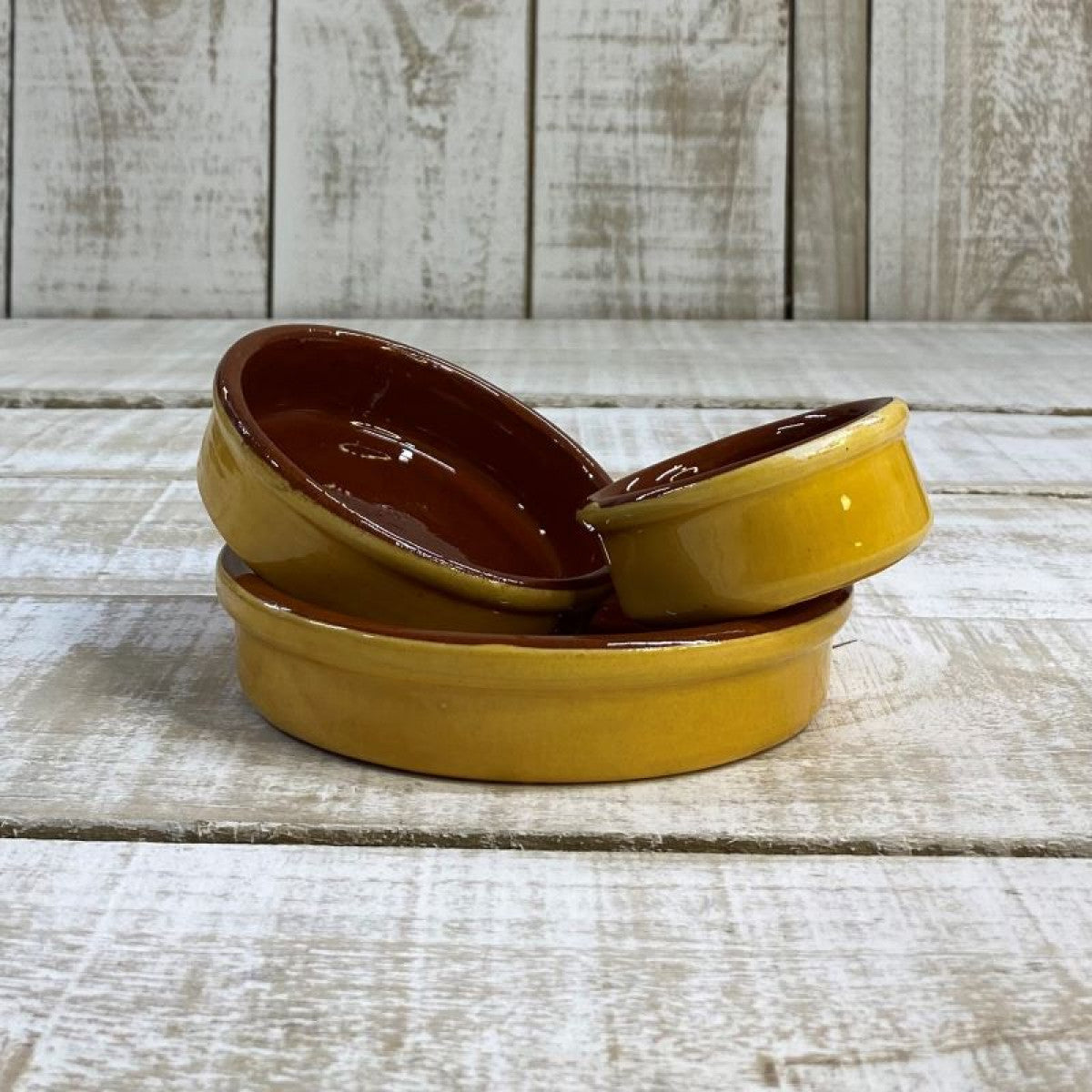 Spanish Terracotta Tapas Dish | Gold 6cm