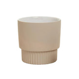 Flower Systems Edgar Planter Fluted Base - Taupe