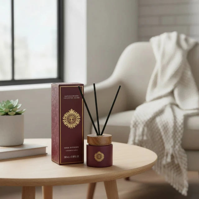 Sandalwood Country Club Reed Diffuser | Redwood and Amber 100ml