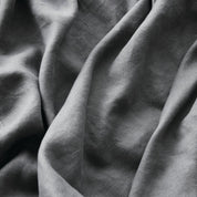George Street Linen Pure Linen Flat Sheet | Charcoal