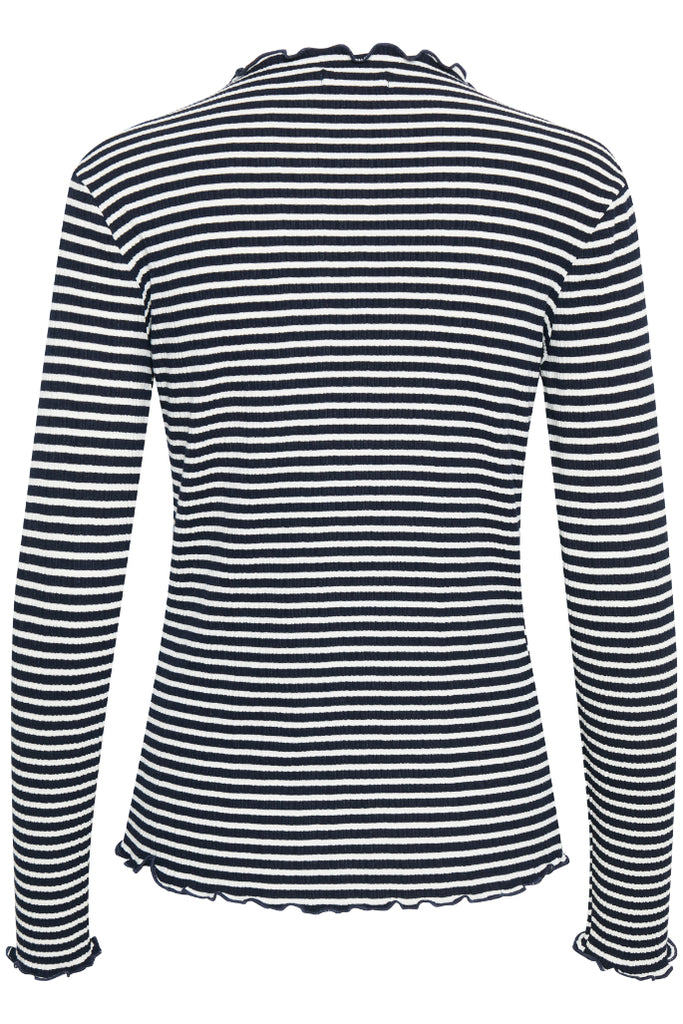 Karen By Simonsen Long Sleeve Candace Top | Night Sky With White Stripe