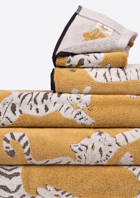 Anorak Organic Cotton Bath Towel | Tiger