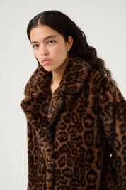 Karen by Simonsen Tira Fur Jacket | Brown Leopard
