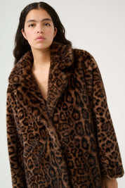 Karen by Simonsen Tira Fur Jacket | Brown Leopard