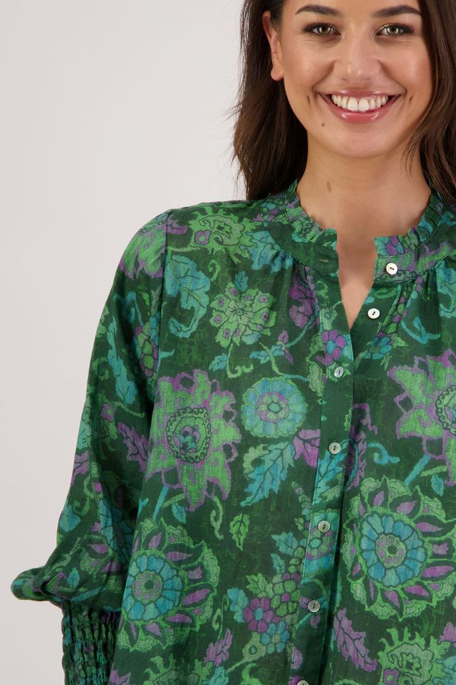 Briarwood Raewyn Shirt | Green Floral