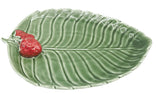 Strawberry Platter | Green 32x24cm