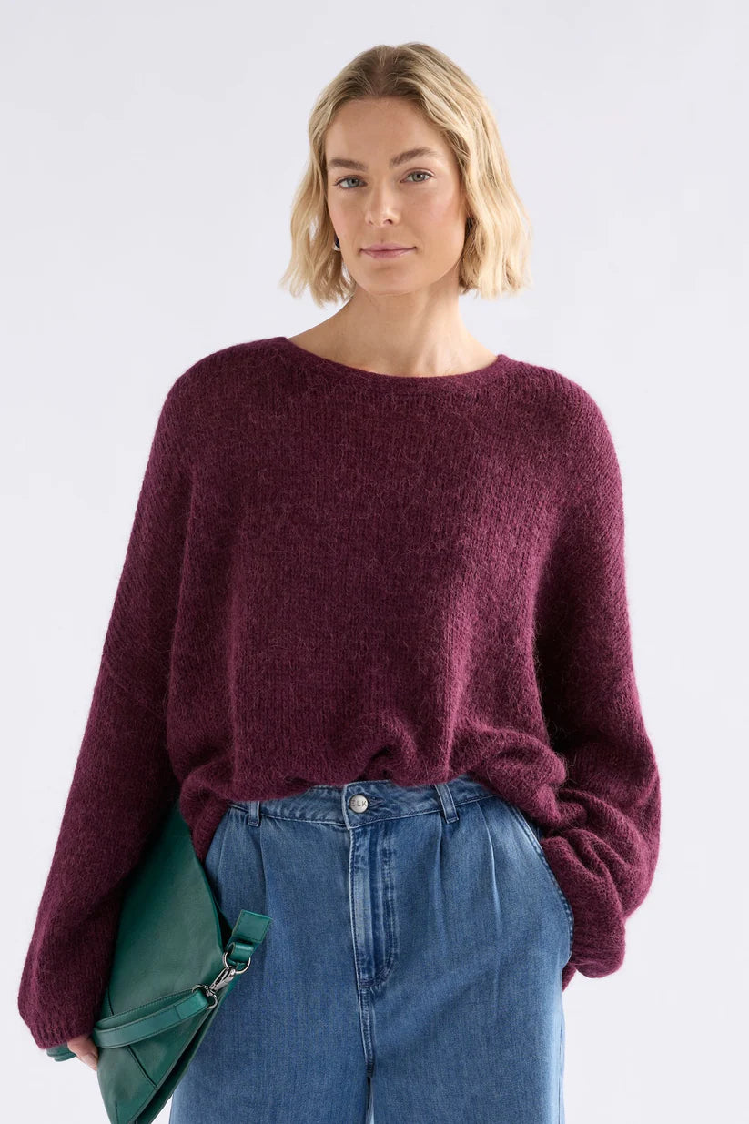 Elk Agna Sweater | Merlot