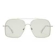 Le Specs Civelle Sunglasses | Bright Silver Clear
