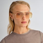 Le Specs Civelle Sunglasses | Bright Gold