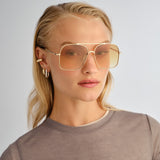 Le Specs Civelle Sunglasses | Bright Gold