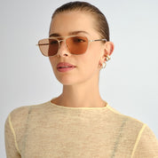 Le Specs Diametric Sunglasses | Bright Gold
