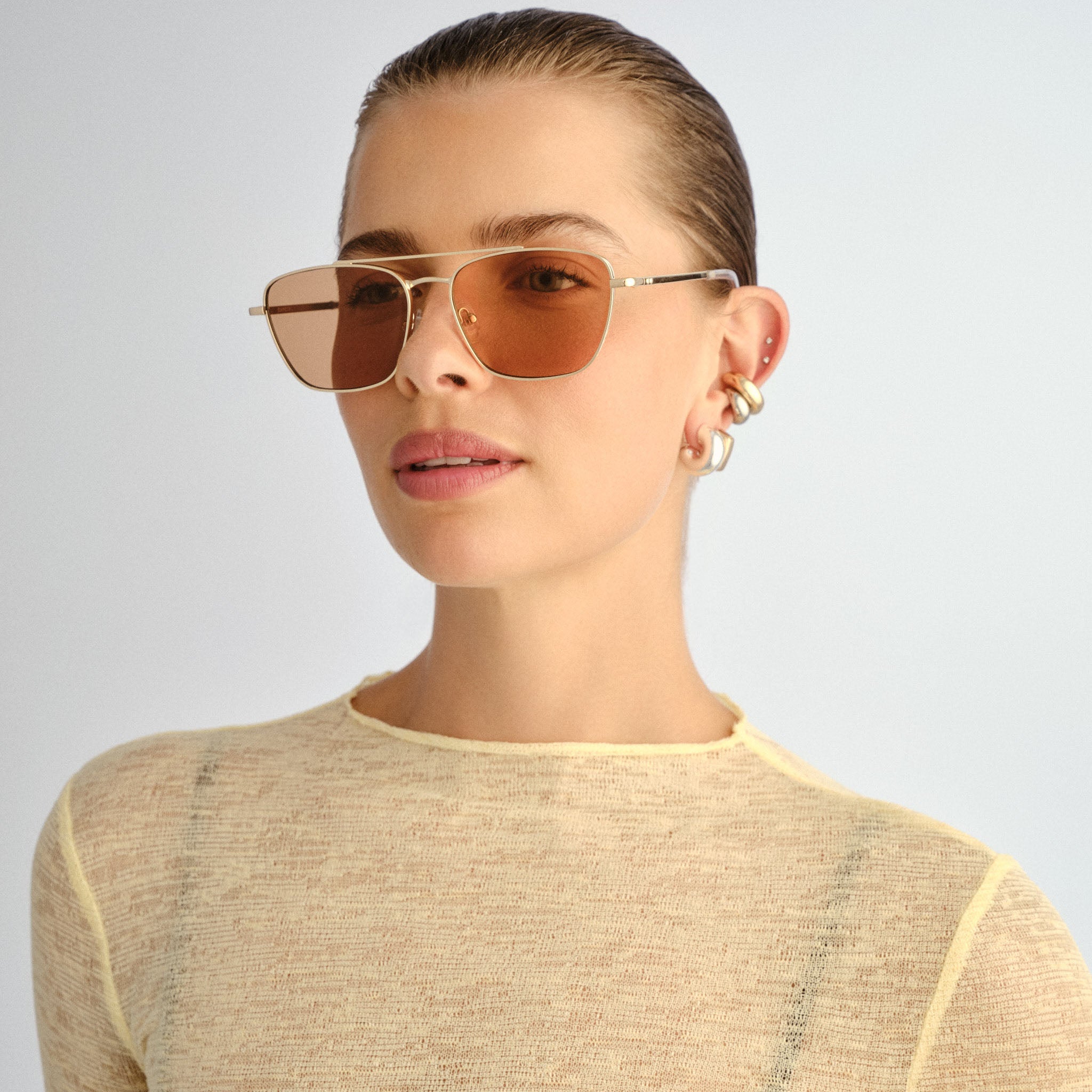 Le Specs Diametric Sunglasses | Bright Gold