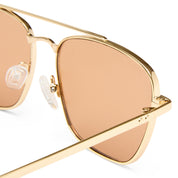 Le Specs Diametric Sunglasses | Bright Gold