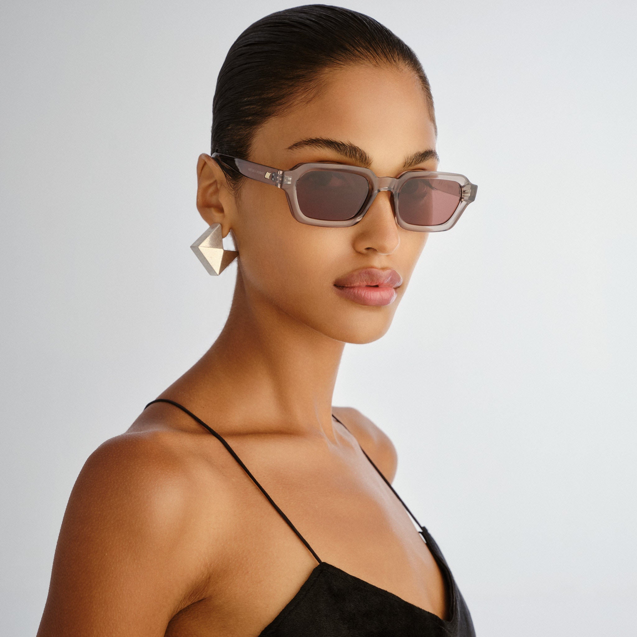 Le Specs Tension Sunglasses | Warm Grey
