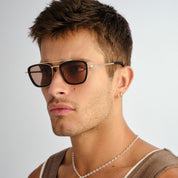 Le Specs Diametric Sunglasses | Gold Black