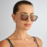Le Specs Diametric Sunglasses | Gold Black