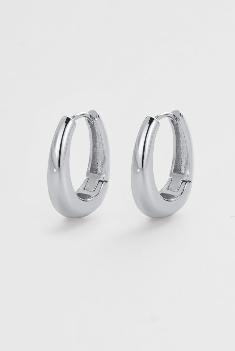 Zafino Pia Hoop | Silver Medium