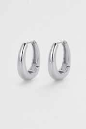 Zafino Pia Hoop | Silver Medium