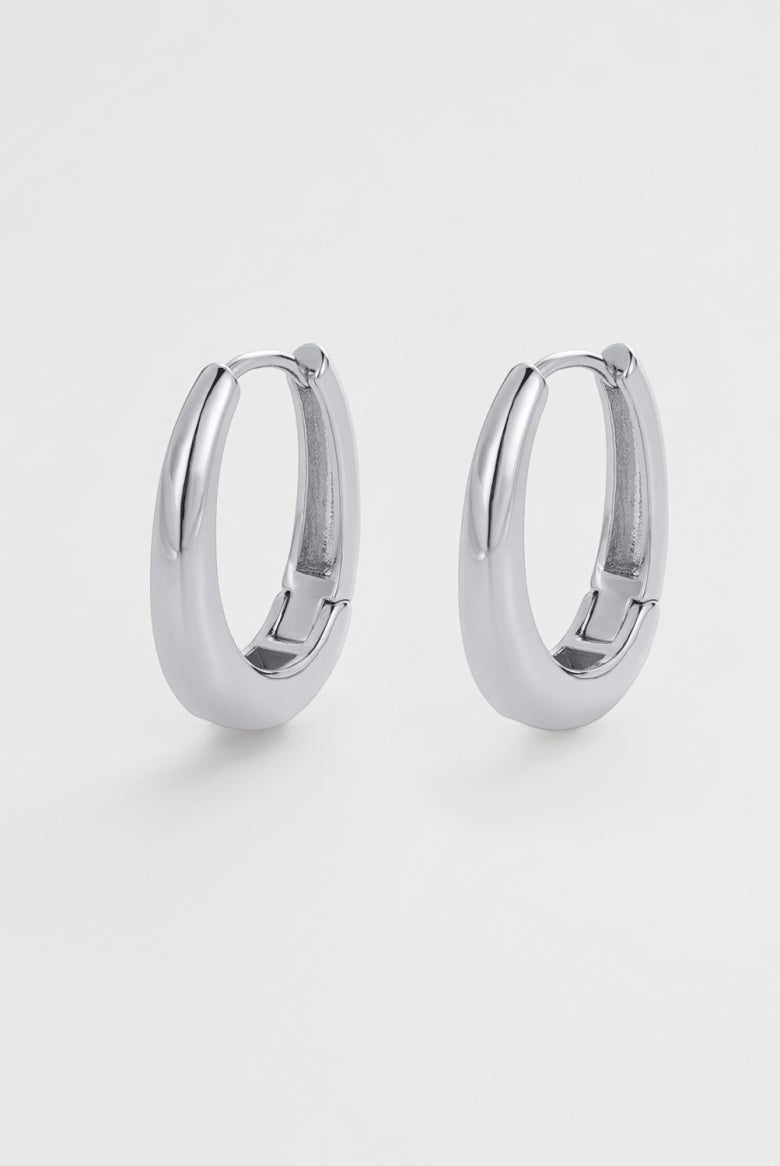 Zafino Pia Hoop | Silver Large