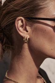 Zafino Pia Hoop | Gold Medium