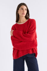 Elk Agna Sweater | Flame Red