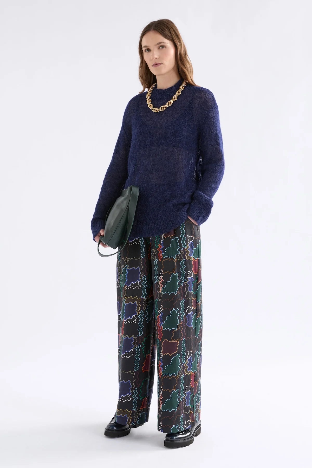 Elk Fjer Sweater | Bright Navy